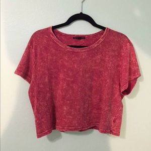 Truly Madly Deeply Acid Wash Cropped Top